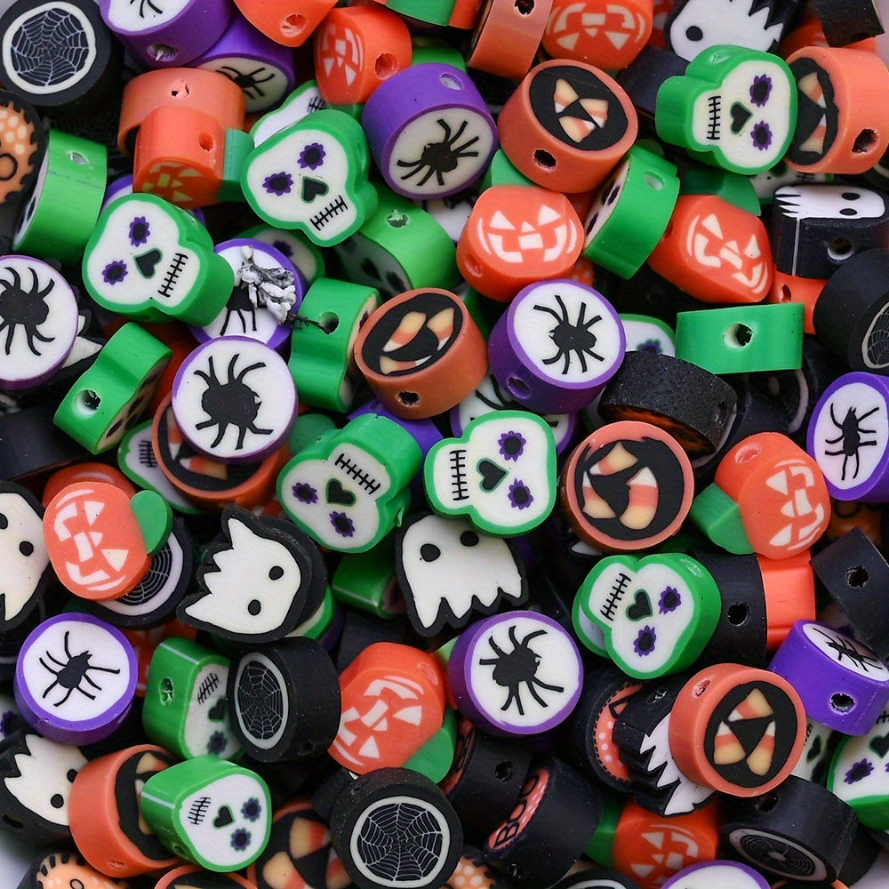 8-10mm Halloween Clay Beads Assortment