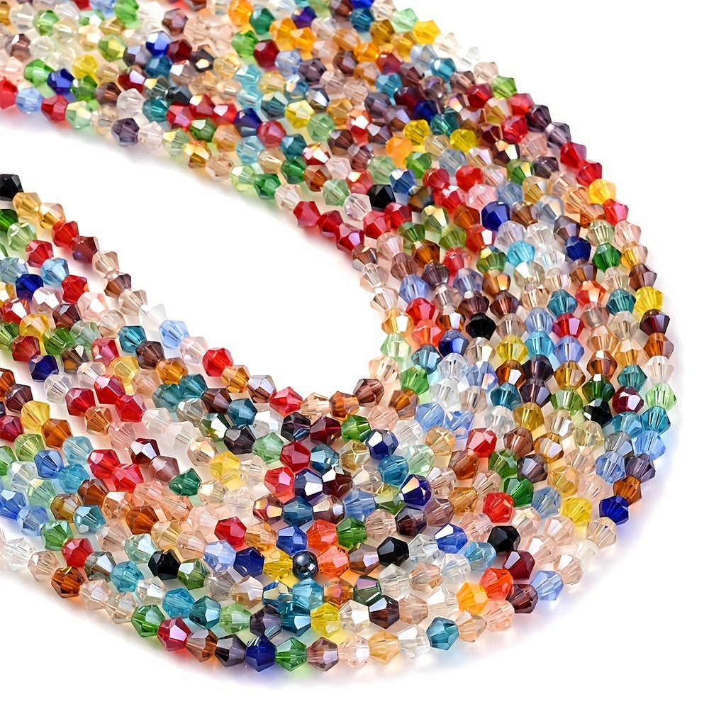 4mm Faceted Angular Crystal Beads