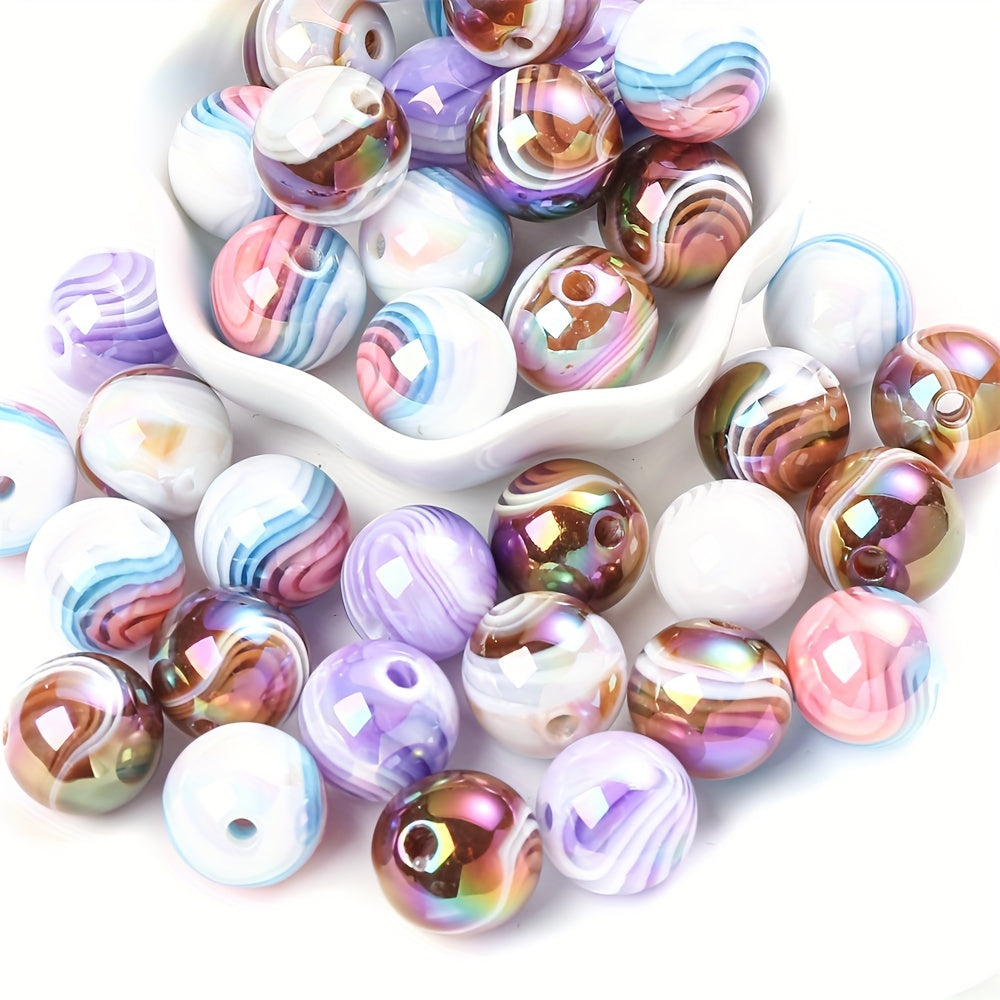 Mixed Color Love Star Acrylic Spacer Beads