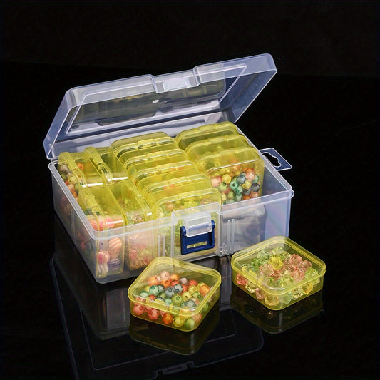 14pcs/box Transparent Plastic Storage Boxes