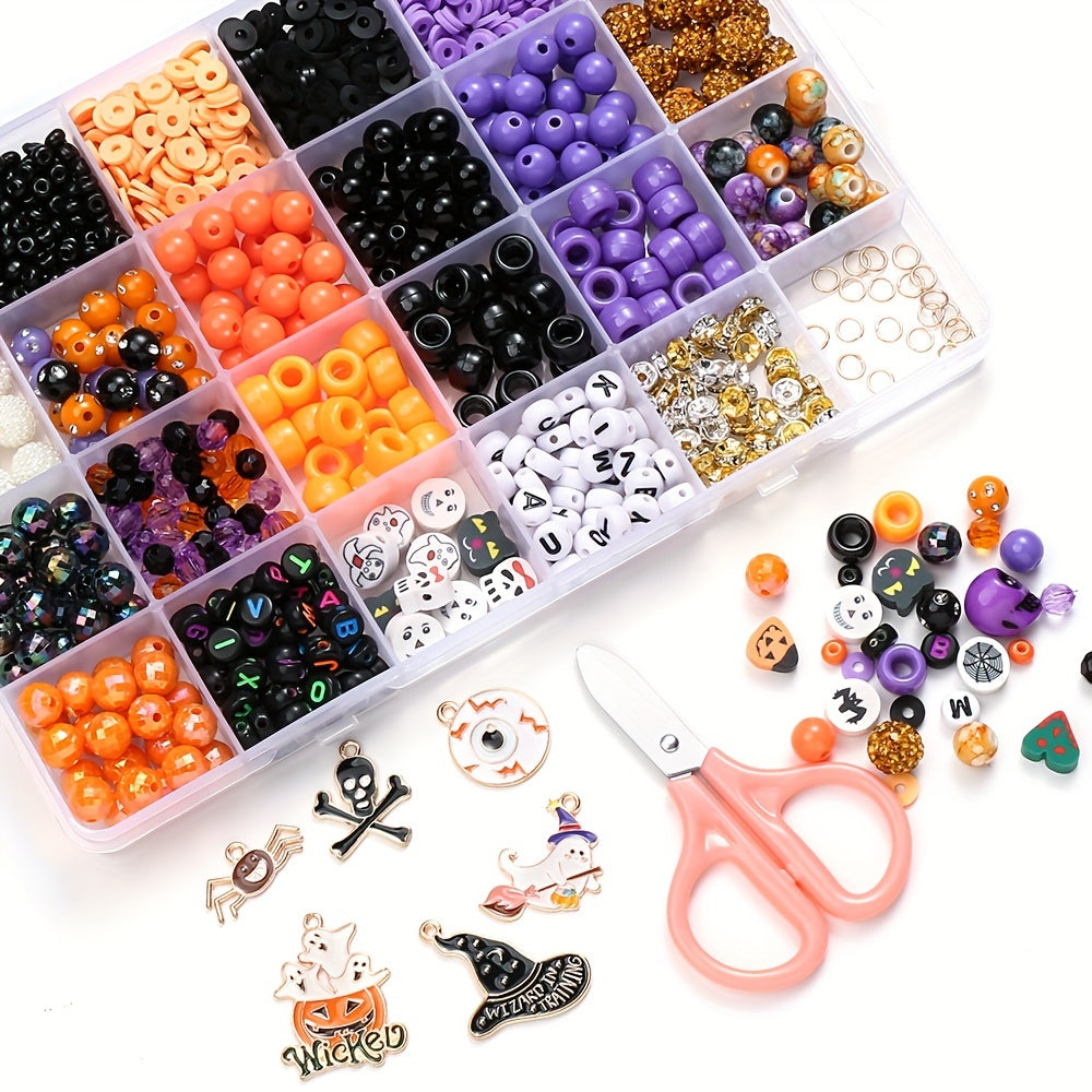 Halloween Pumpkin Silicone Spacer Beads
