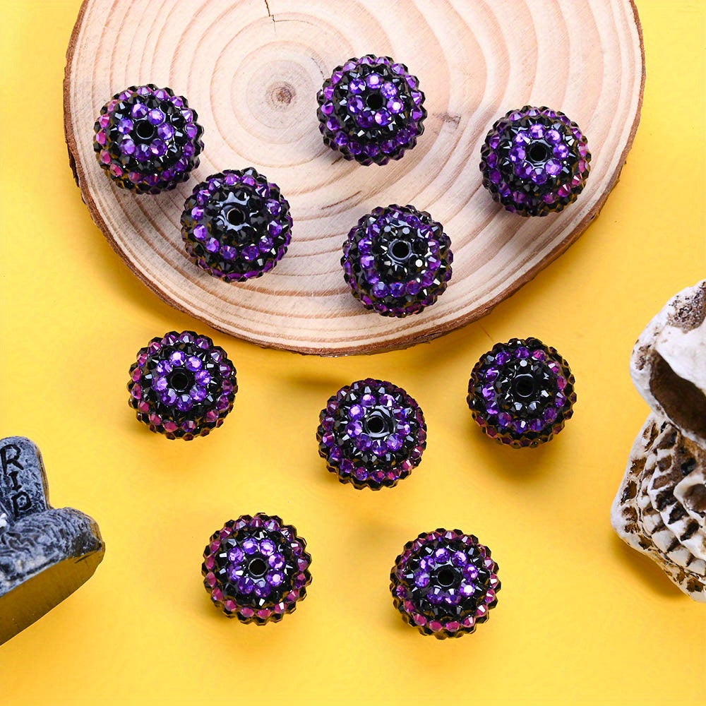 20mm Halloween Rhinestone Ball Beads