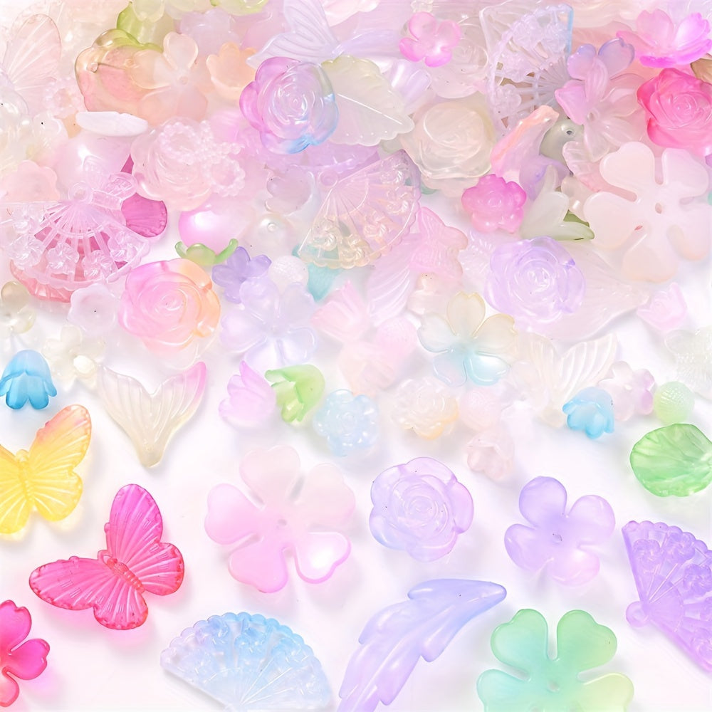 Multicolor Mix Style Pony Acrylic Beads