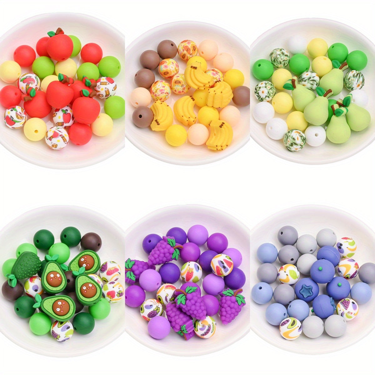 15mm Fruit Silicone Focal Beads