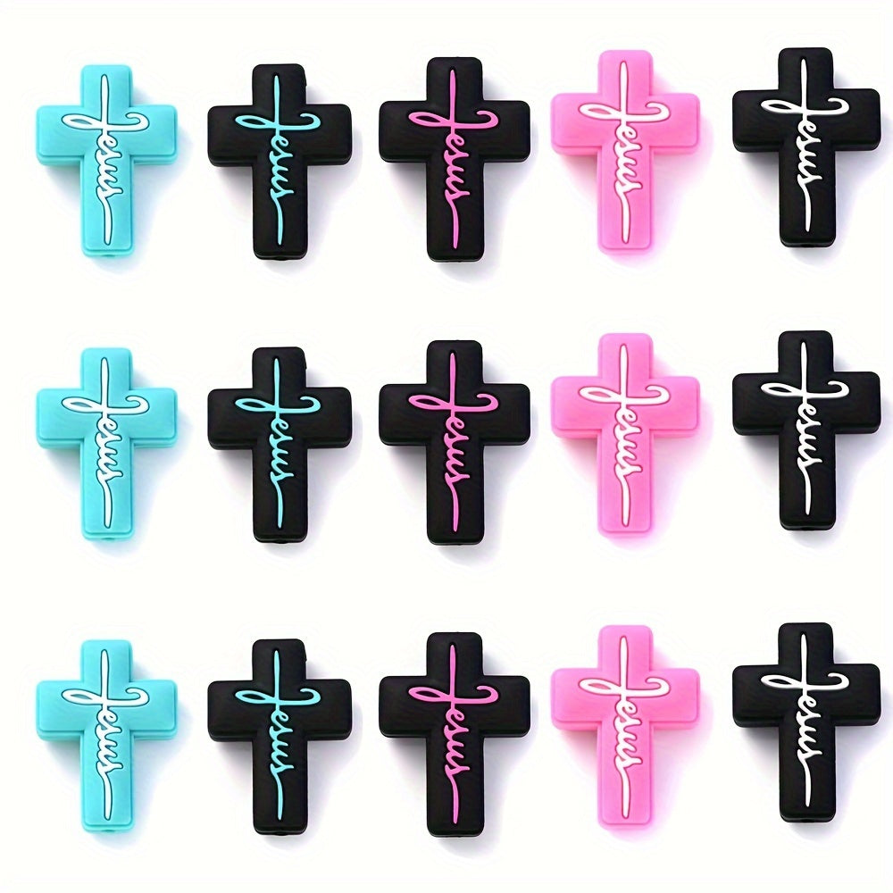 Candy Color Hexagon Silicone Beads with Rope