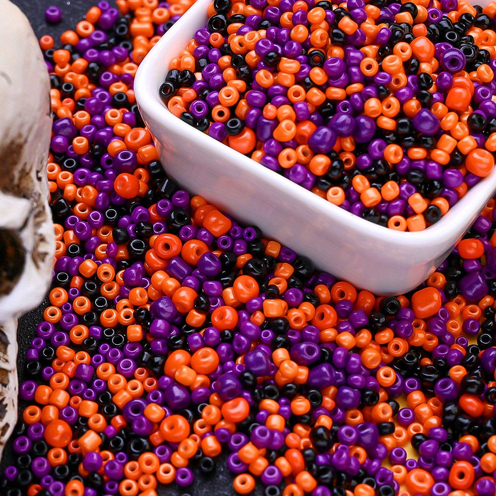 2/3/4mm Halloween Glass Seed Beads