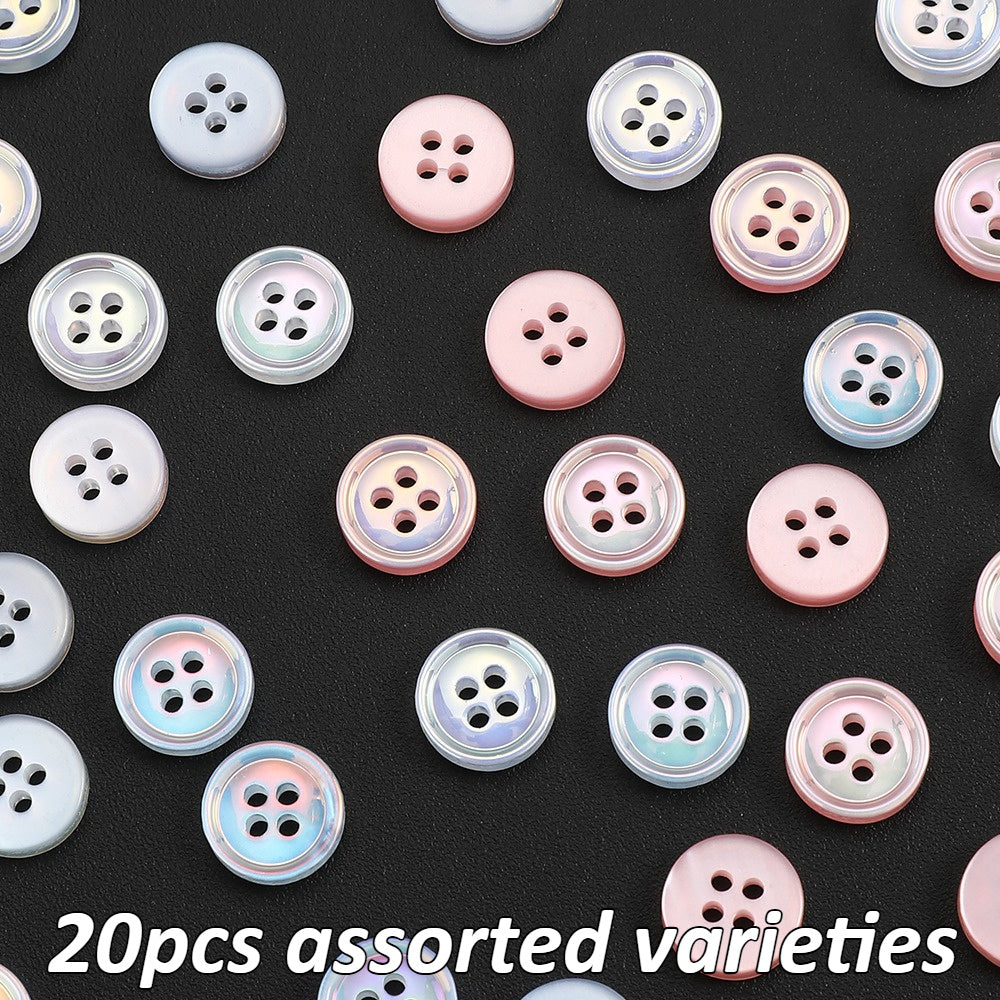 11mm Resin AB Button Beads