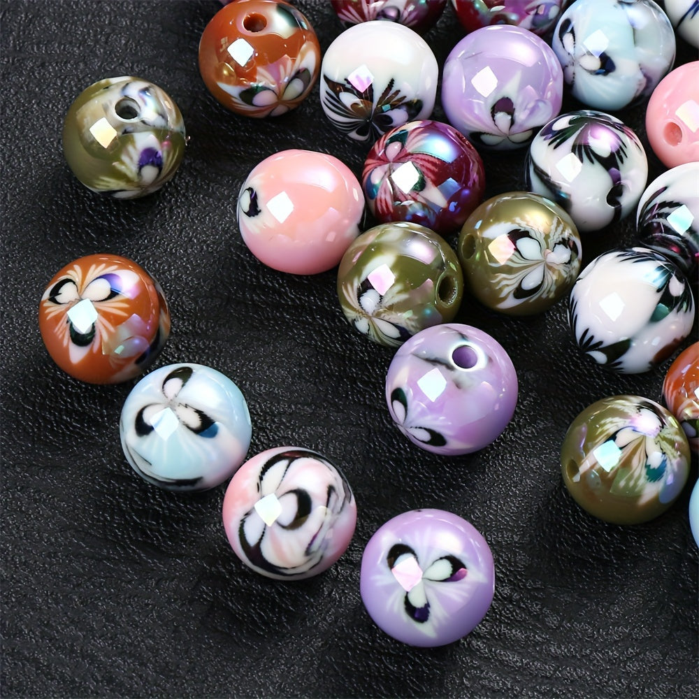 Double Color Butterfly Acrylic Spacer Beads