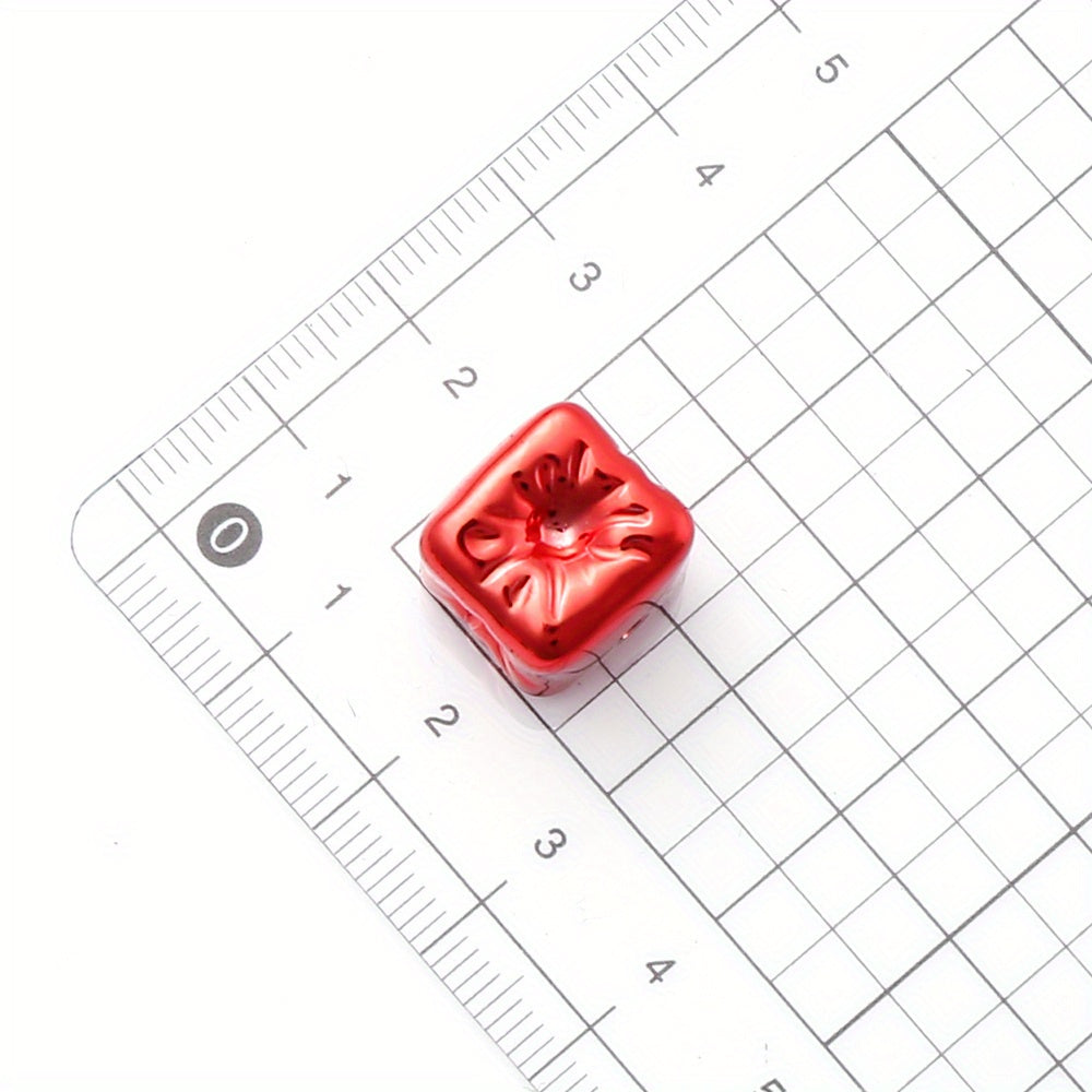 13.5×14mm Concave Square Acrylic Beads