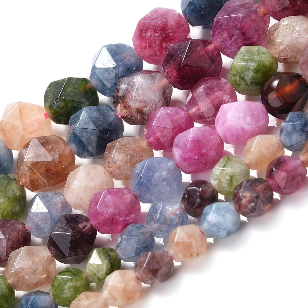 Faceted Tourmaline Natural Stone Beads