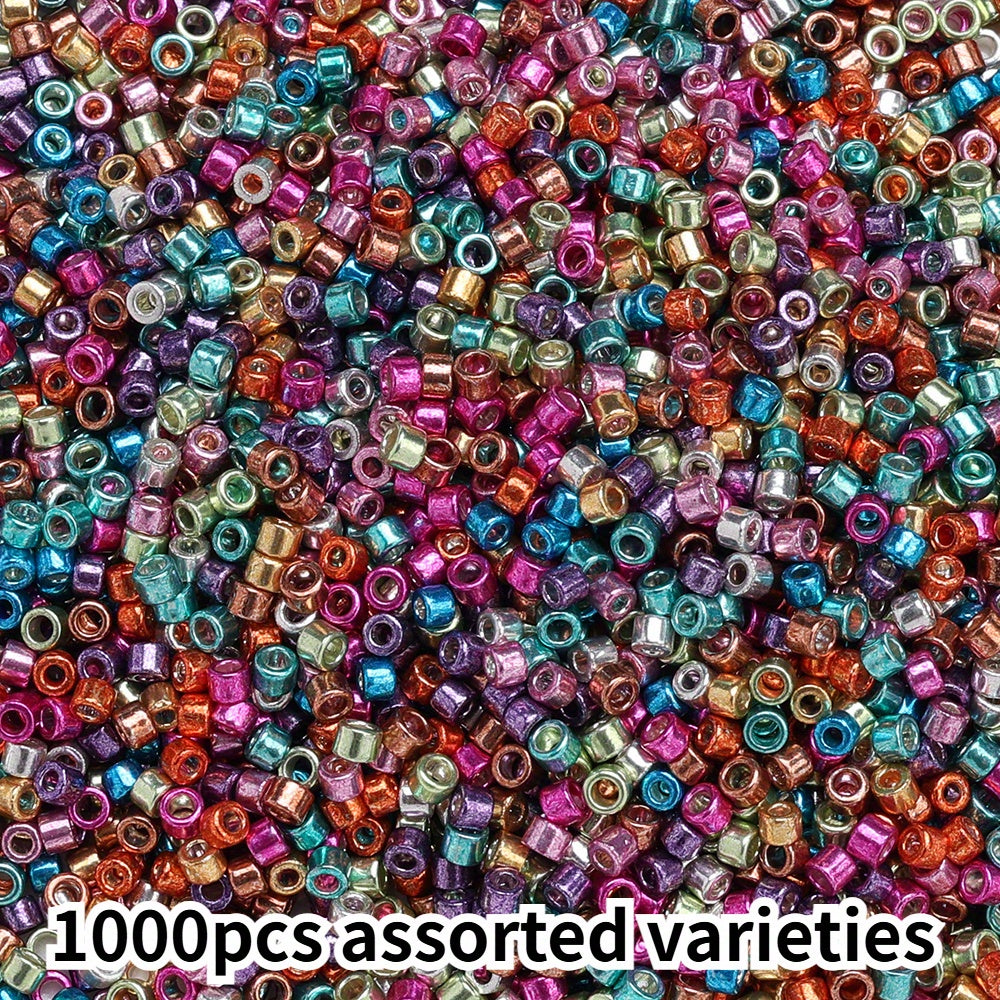 1000pcs 2mm Antique Color Glass Rice Beads