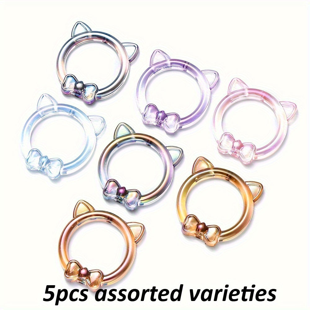 Golden Line Cat Eye Resin Round Spacer Beads