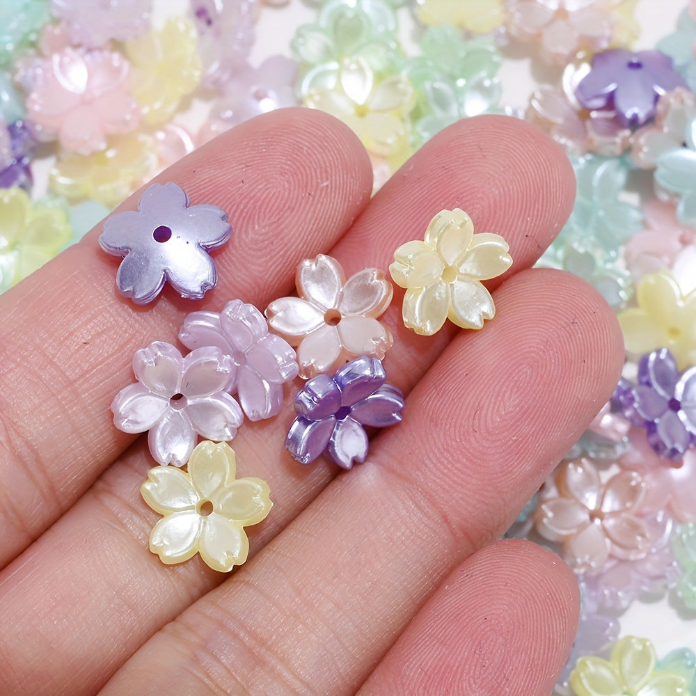 Pentagram Acrylic Round Spacer Beads