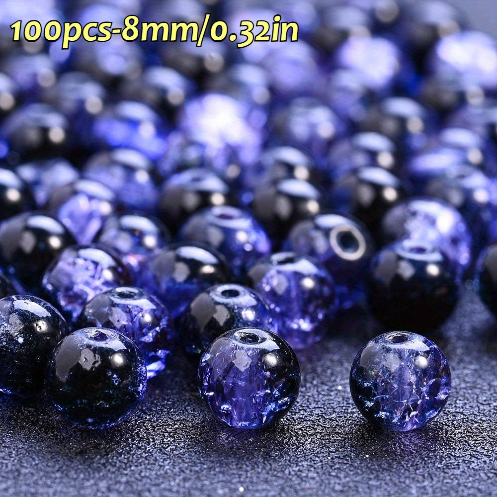 Halloween Glass Round Beads