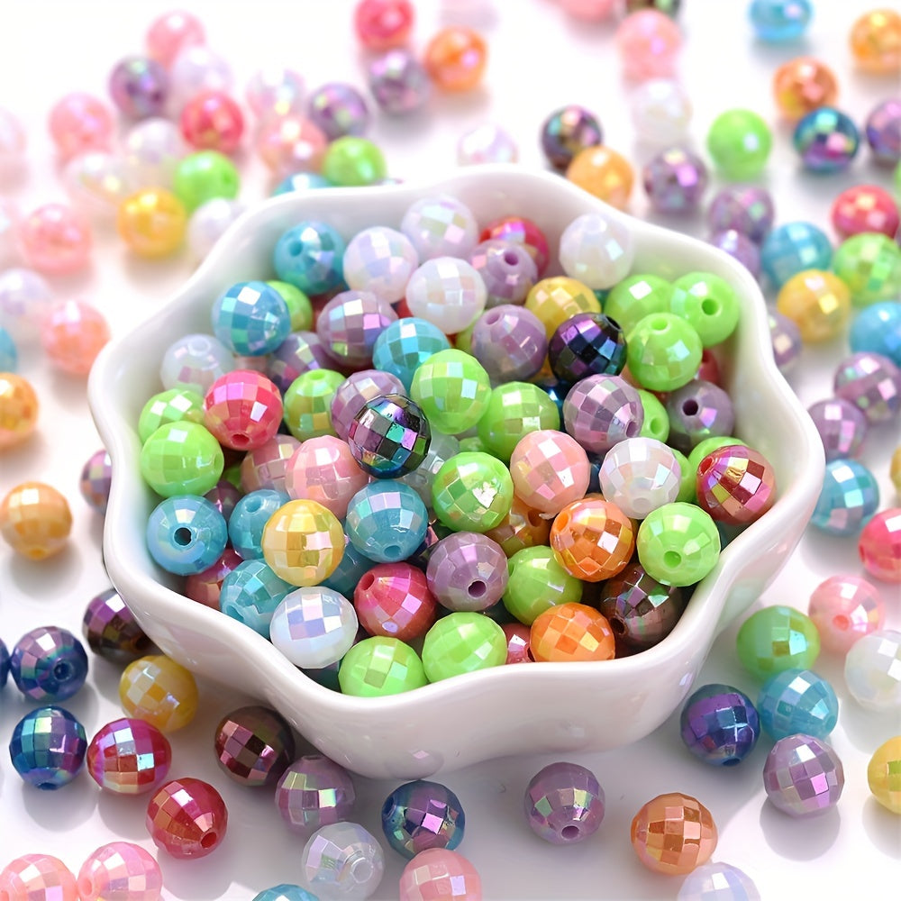Earth Ball Acrylic Round Spacer Beads