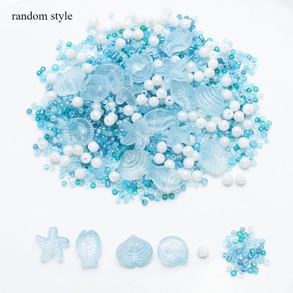 49g Ocean Series Glass Bead Assortment