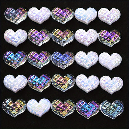 200-Piece Assorted Transparent Geometric Artificial Crystal Beads