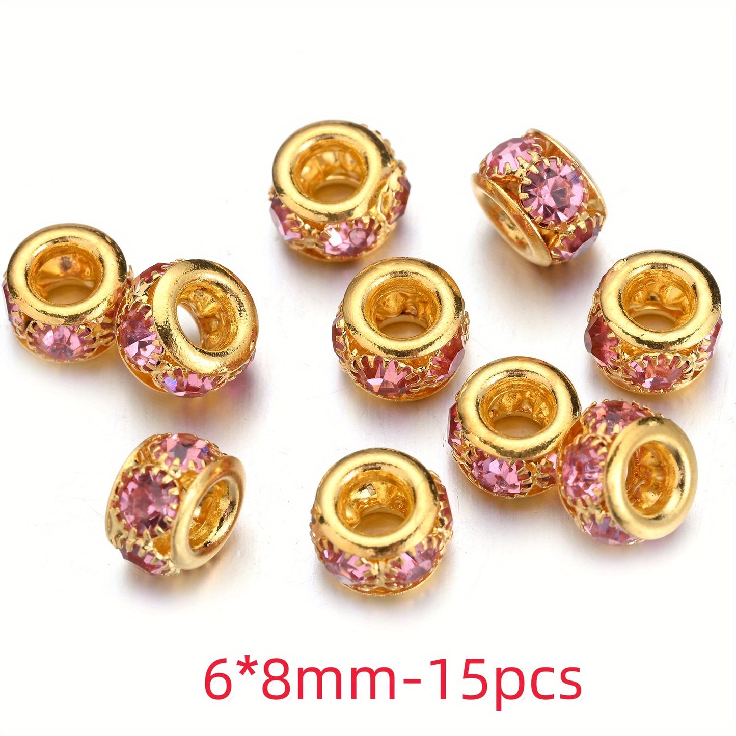 Mix Color Faceted Sparkly Acrylic Spacer Beads