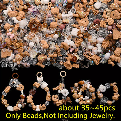 40g/bag Summer Color Acrylic Mixed Beads