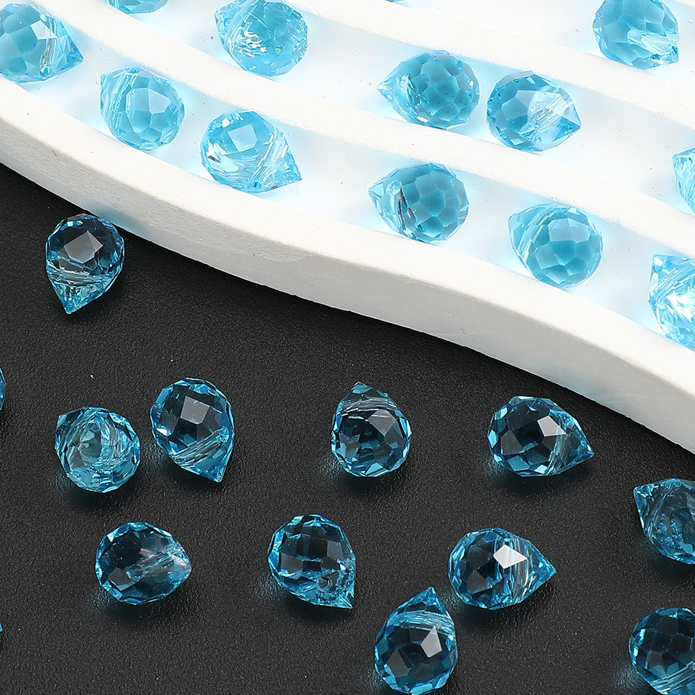 8x10mm Strawberry Water Drop Glass Beads