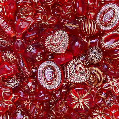 30g/bag 8-30mm Bohemian Style Acrylic Shape Beads