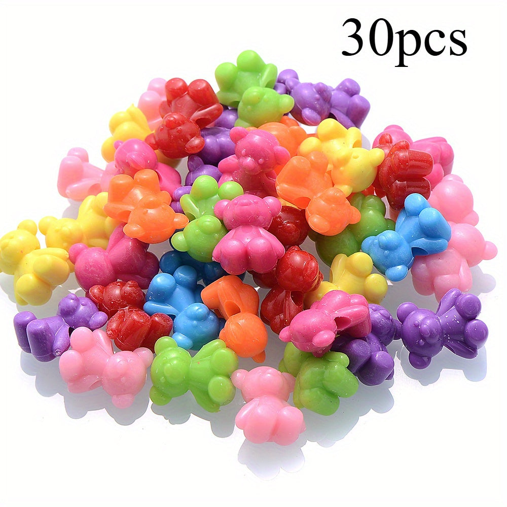 Glitter Cylinder Acrylic Spacer Beads