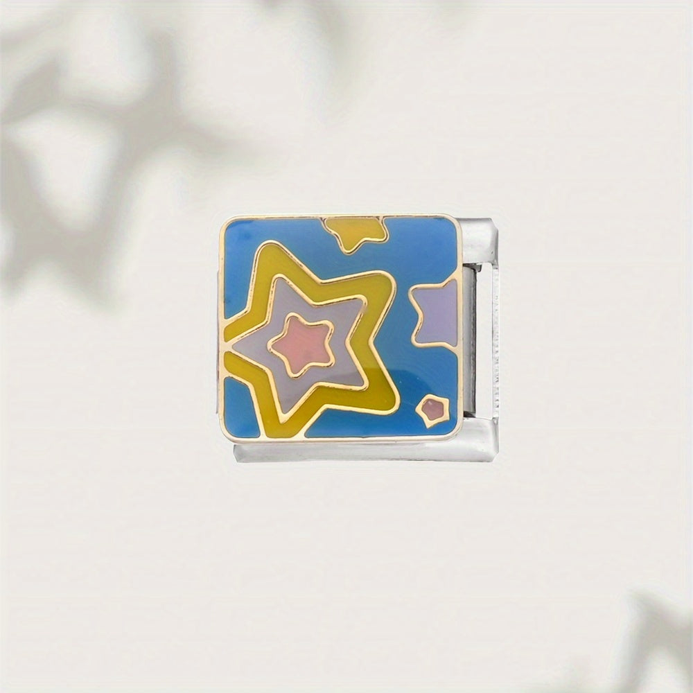 1pc Sun Star Moon Dark Cloud Television Charm Bead