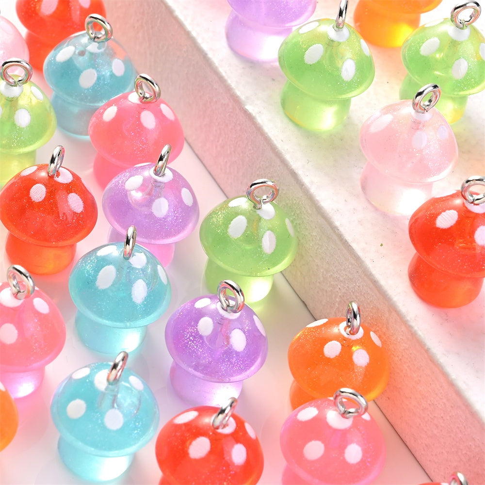 Luminous Mushroom Pendant Charms