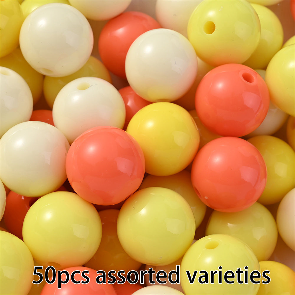 Colorful Acrylic Round Spacer Beads