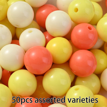 Colorful Acrylic Round Spacer Beads