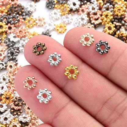 6mm Mini Flower Plastic Spacer Beads