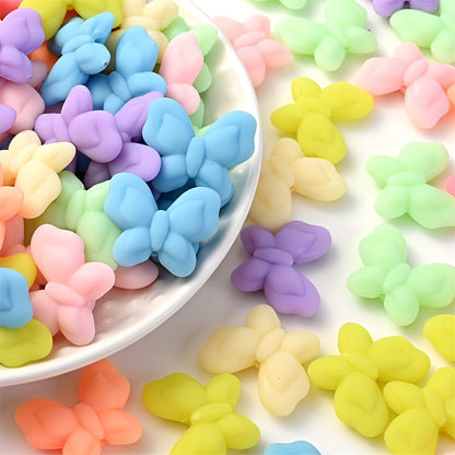 Colorful Five-Pointed Star Acrylic Spacer Beads