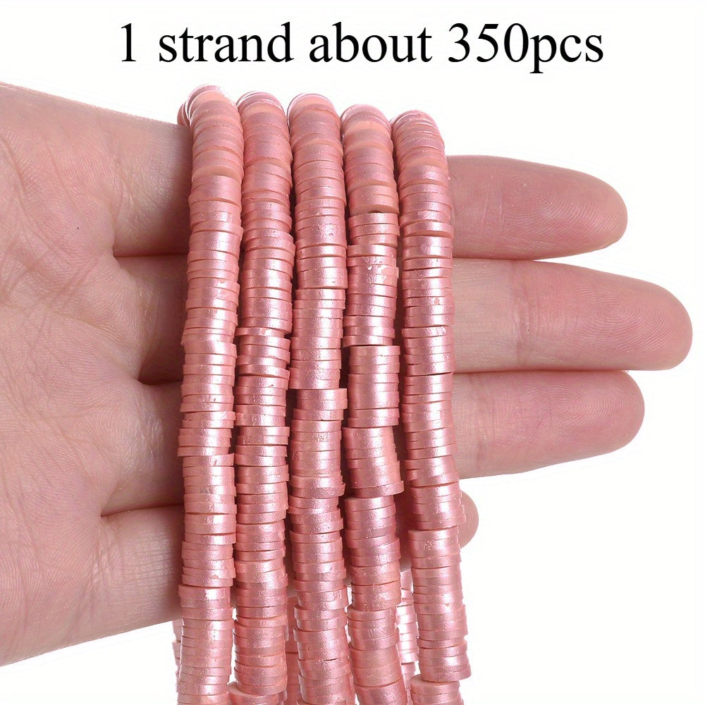 1 Strand 6mm AB Shiny Heishi Clay Beads