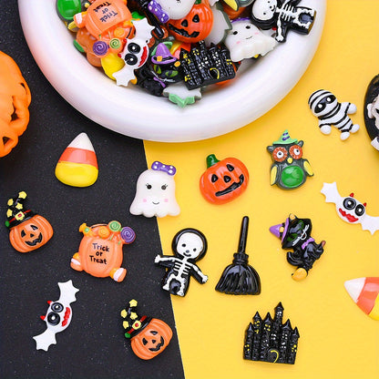 Halloween Resin Decorative Beads Set