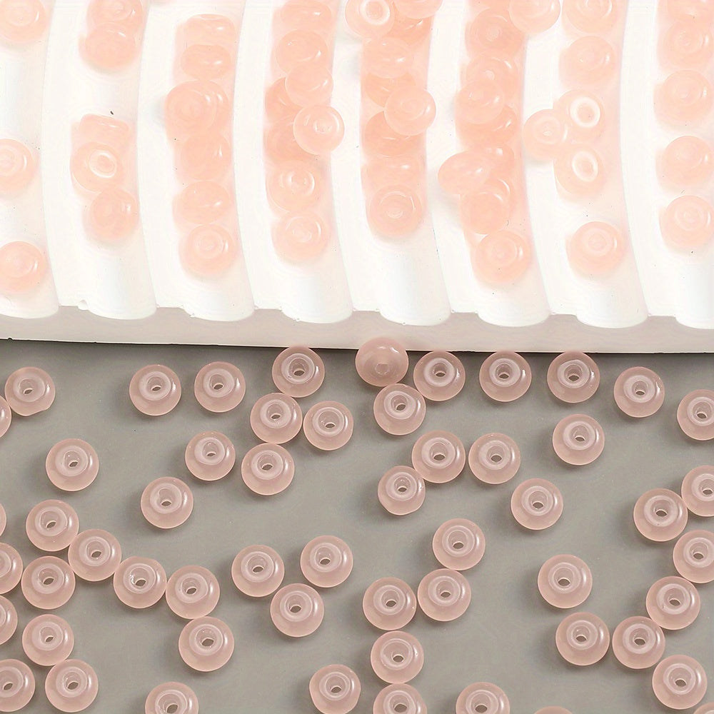 100pcs 3x6mm Glass Wheel Beads