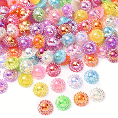 Mix Color Square Cube Acrylic Spacer Beads