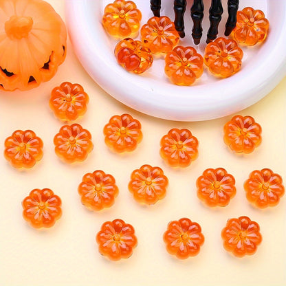 23×23mm Halloween Pumpkin Plastic Beads