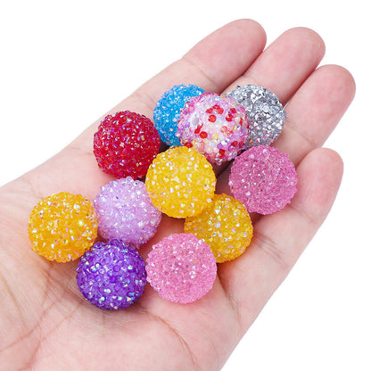 20mm Rhinestone Ball Spacer Beads