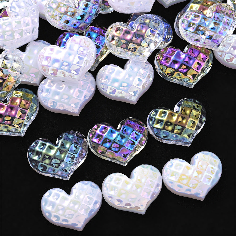 200-Piece Assorted Transparent Geometric Artificial Crystal Beads