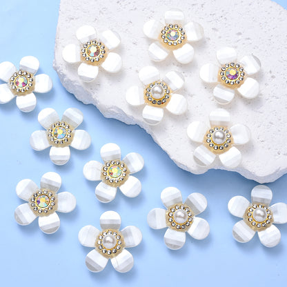 50-Piece Colored Acrylic Round Big Hole Loose Spacer Beads
