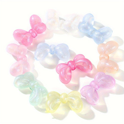 20pcs/set 16x27mm Glow-in-the-Dark Bowknot Beads