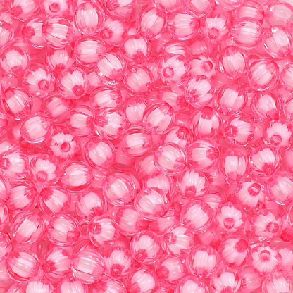 8/10mm Transparent Pumpkin Acrylic Beads
