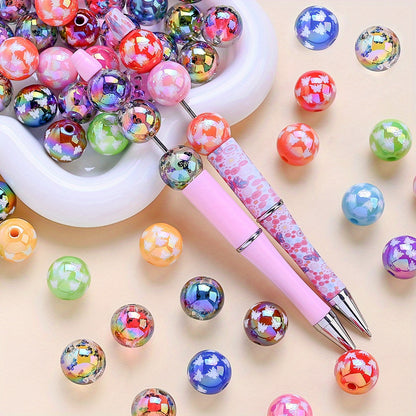 16mm Pearlescent Butterfly Acrylic Beads