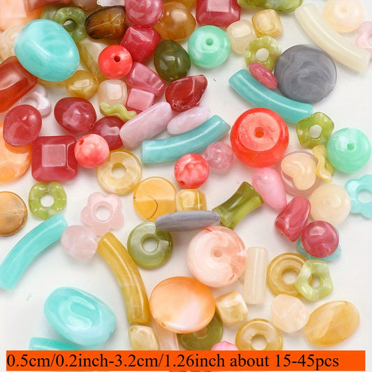 30g Vintage Acrylic Beads Set