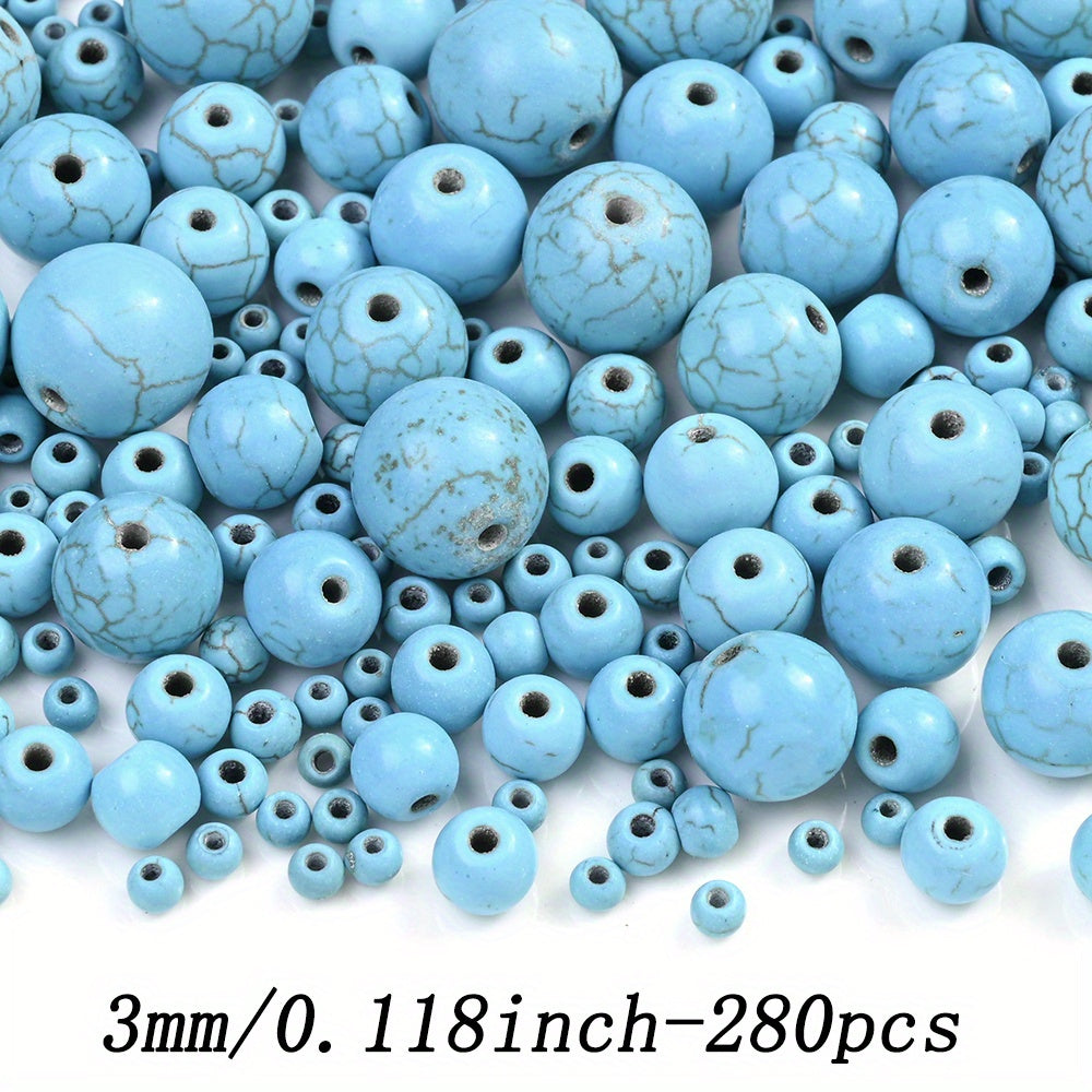 Round Turquoise Stone Beads
