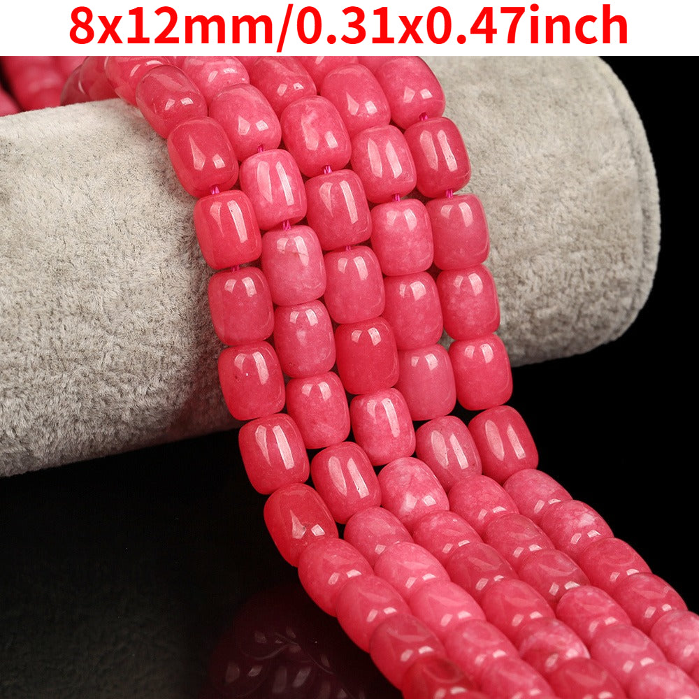 8 × 12mm Rhodonite Natural Stone Spacer Beads