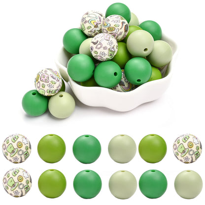 Rainbow Floral Silicone Beads Set