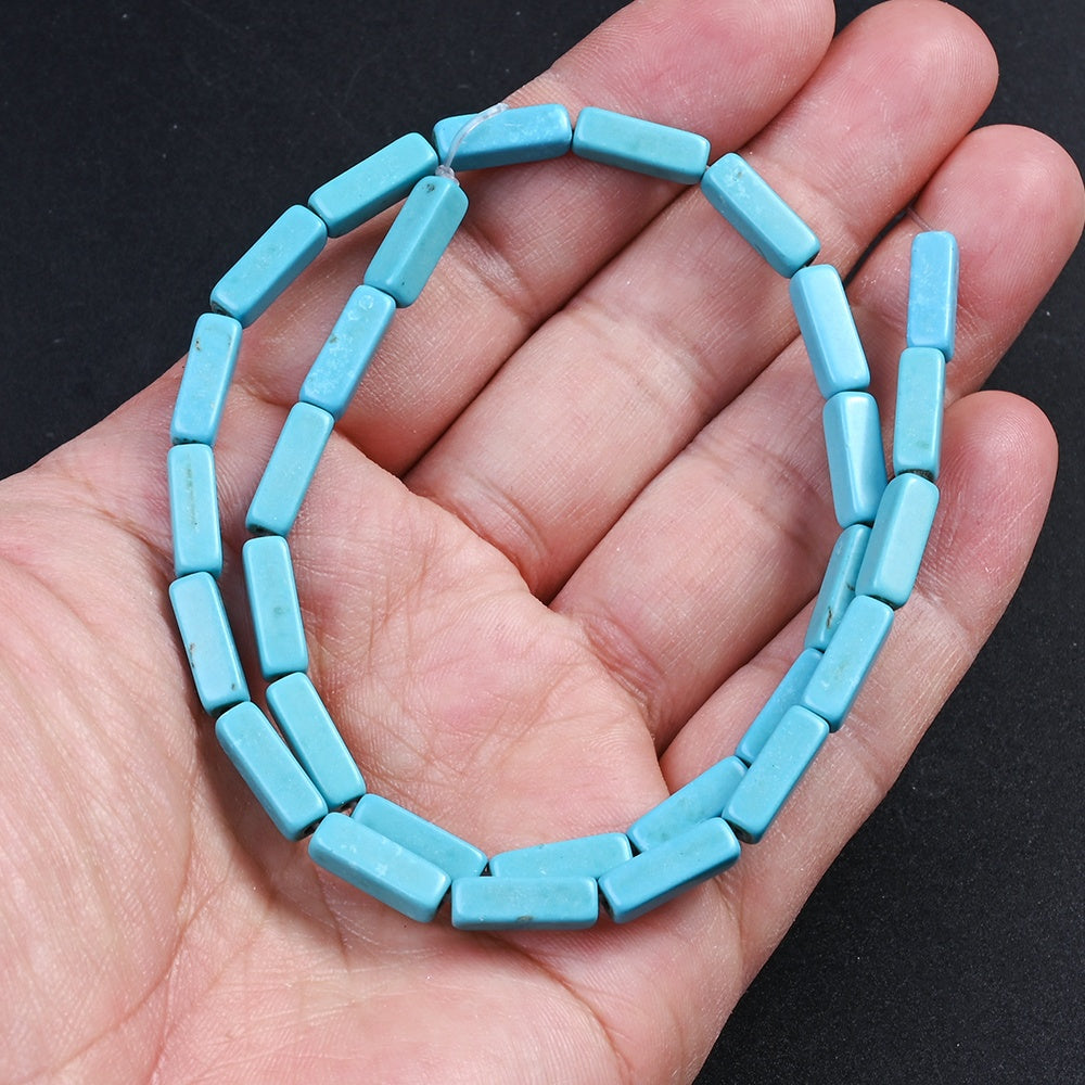 13x4mm Turquoise Rectangular Beads