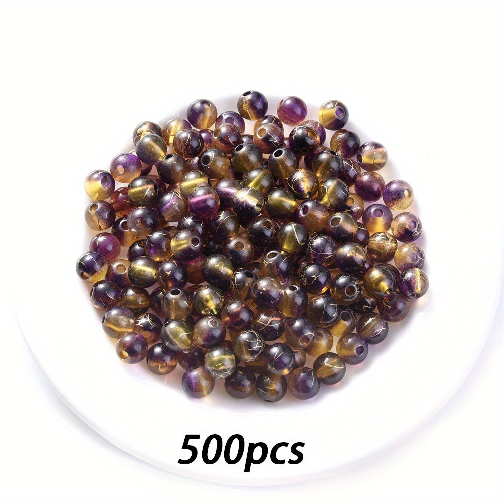 Blue Stone Round Spacer Beads