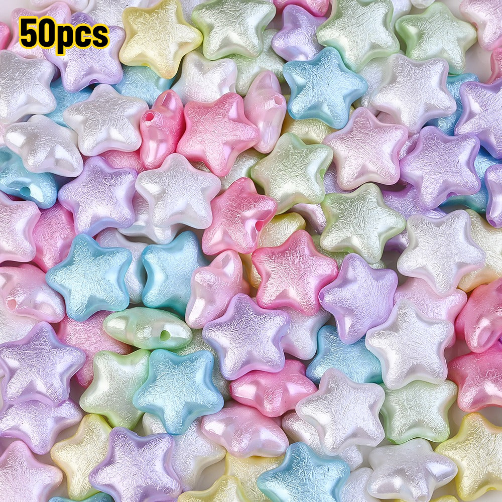 Macaron Matte Heart Spacer Beads